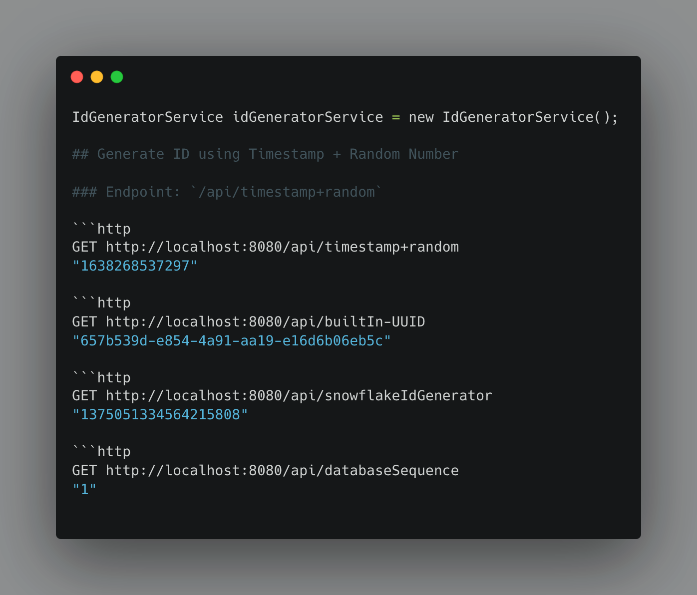 Unique ID Generator